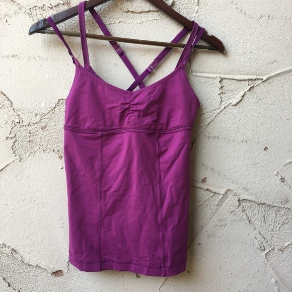 Lululemon Black Warrior 1 Cami Athletic Tank Top Size 6 - Picture 3 of 11